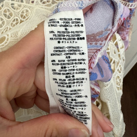 Free People White and Purple Lace Dress - Picture 12 of 12